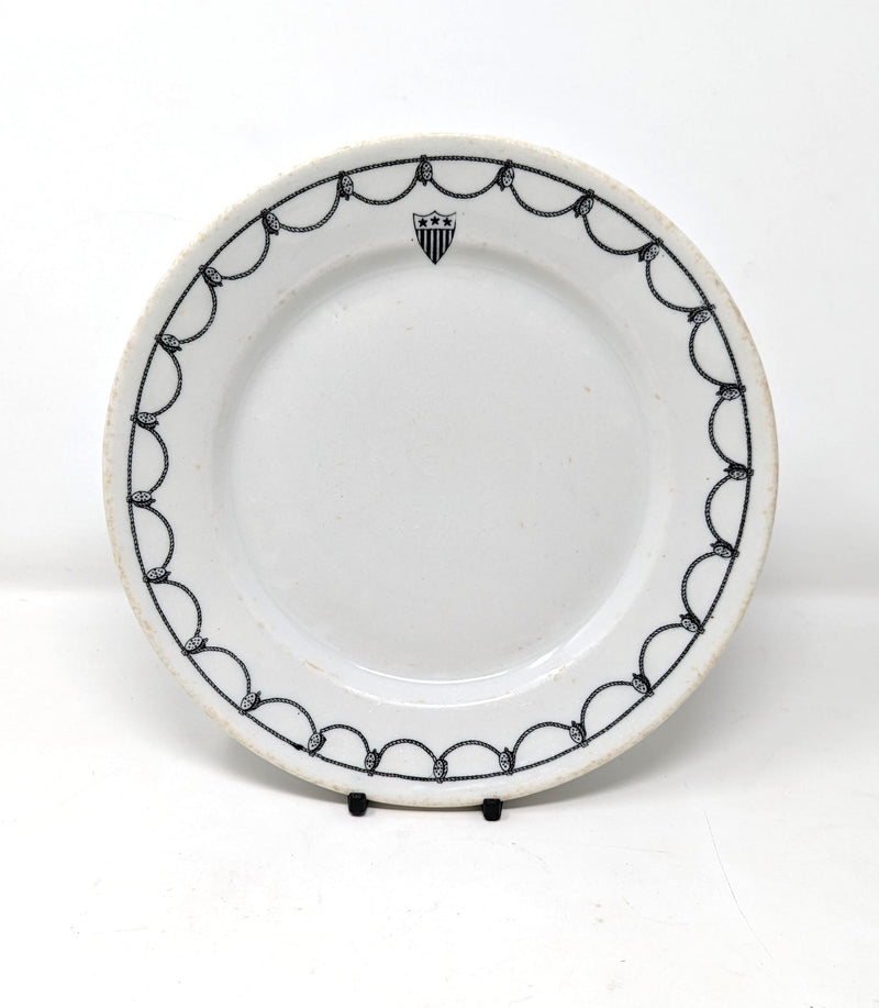 Various: pre-war - U.S.S.B. "block & tackle" pattern luncheon plate from 1920s