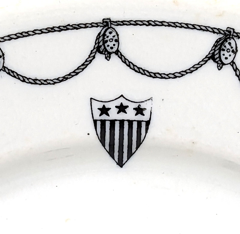 Various: pre-war - U.S.S.B. "block & tackle" pattern luncheon plate from 1920s