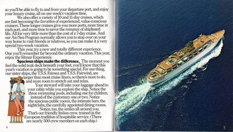 FAIRSEA & FAIRWIND -  "The Sitmar Experience 1976"