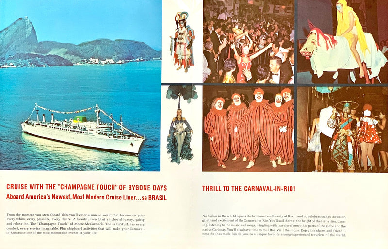 BRASIL: 1958 - "Carnaval-in-Rio Cruise" brochure from 1966