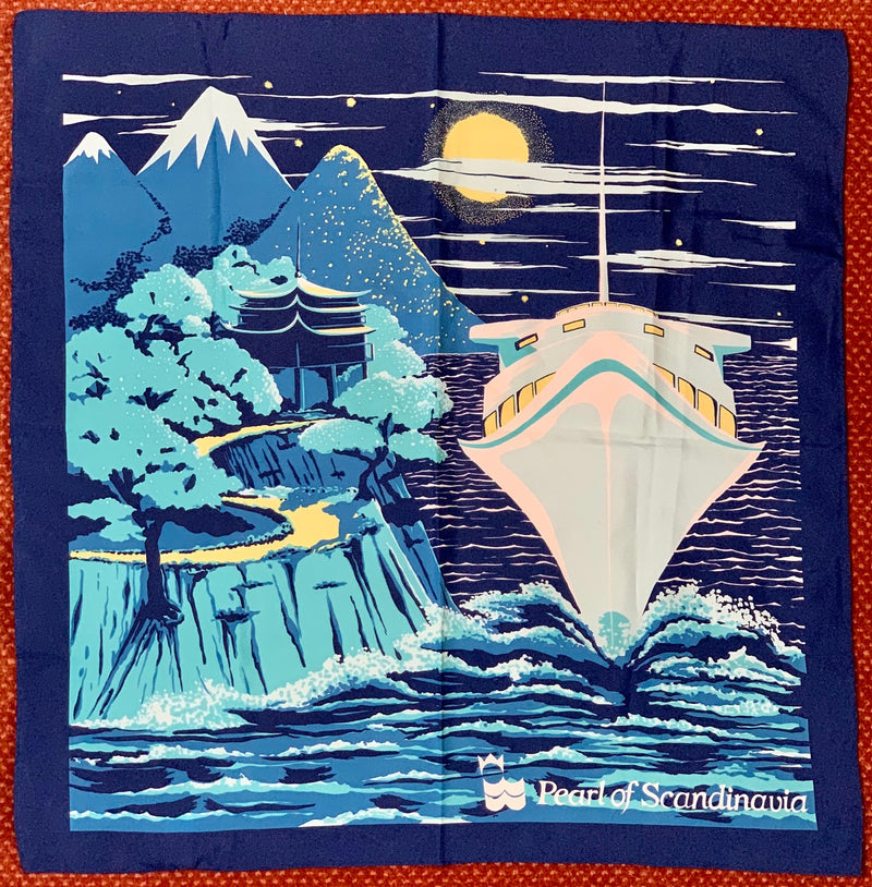 PEARL OF SCANDINAVIA: 1967 - Souvenir scarf by Marie Pierre
