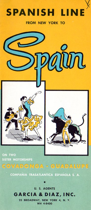 COVADONGA & GUADALUPE: 1953 - Deck plans & interiors from 1962