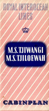 TJIWANGI & TJILUWAH - Deluxe Royal Interocean deck plan from 1955