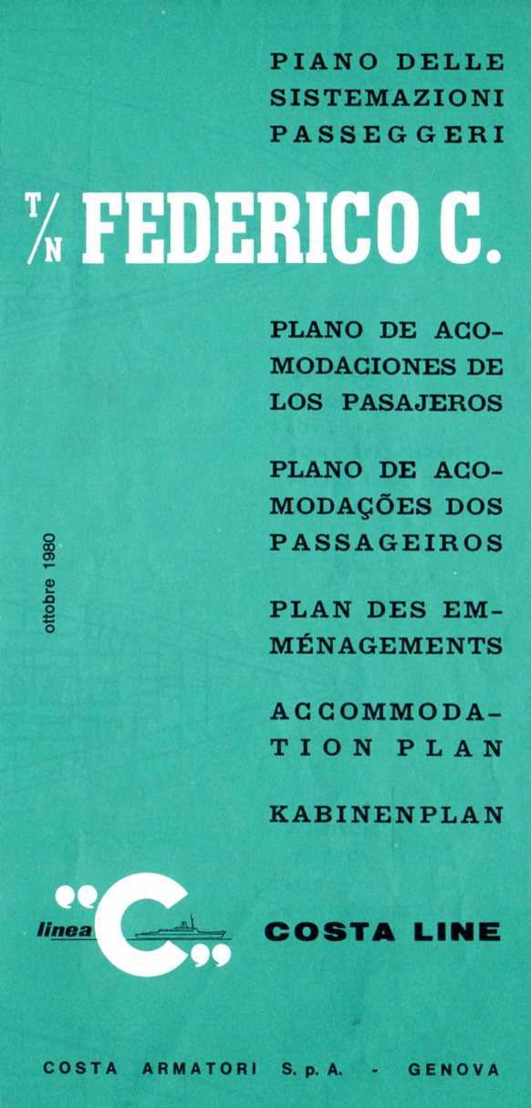 FEDERICO C: 1958 - Tissue deck plan