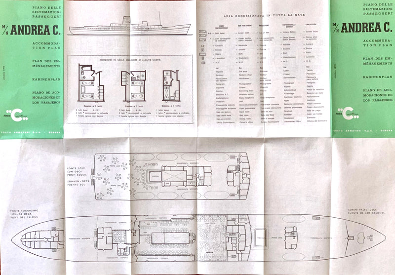 ANDREA C: 1942 - Tissue deck plan
