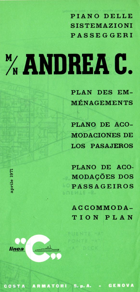 ANDREA C: 1942 - Tissue deck plan