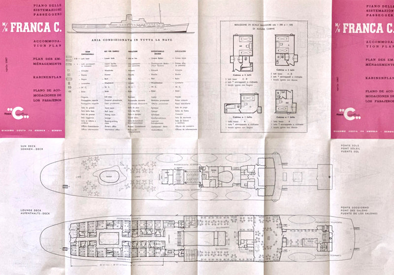 FRANCA C: 1914 - Tissue deck plan