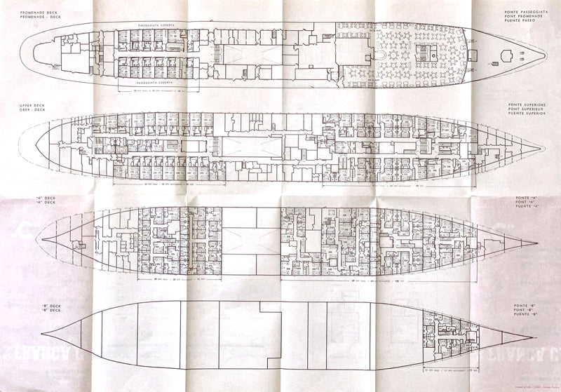 FRANCA C: 1914 - Tissue deck plan