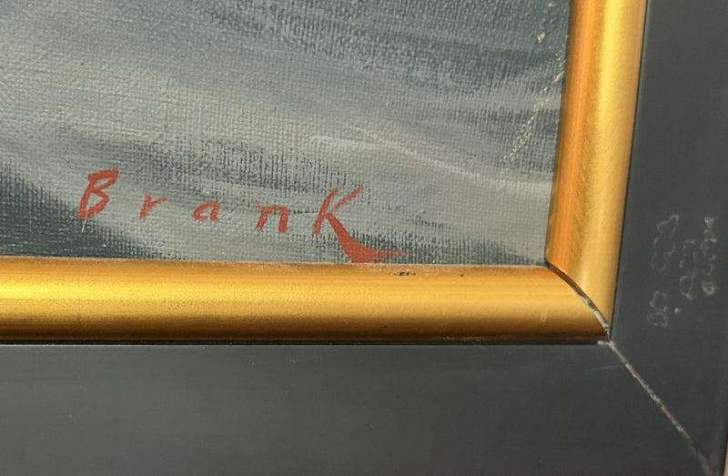 UNITED STATES: 1952 - Original & large oil painting by Rockwell Brank