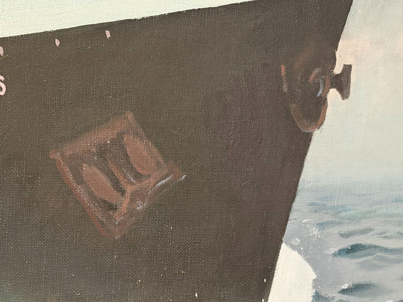 UNITED STATES: 1952 - Original & large oil painting by Rockwell Brank