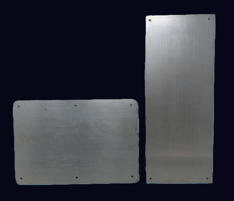 S.A. VAAL: 1962 - 2 aluminum cabin signs from ship