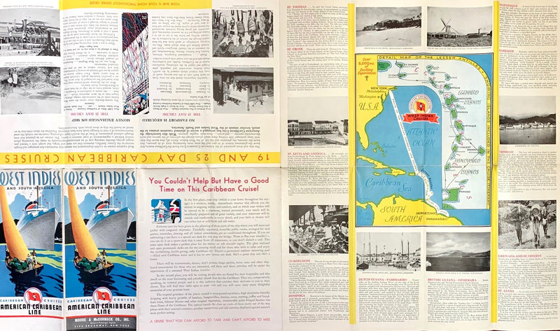 SCANPENN & SCANMAIL: 1919 - Colorful Caribbean cruises w/ isometric deck plans
