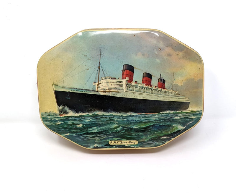 QUEEN MARY: 1936 - Large Bensons toffee tin