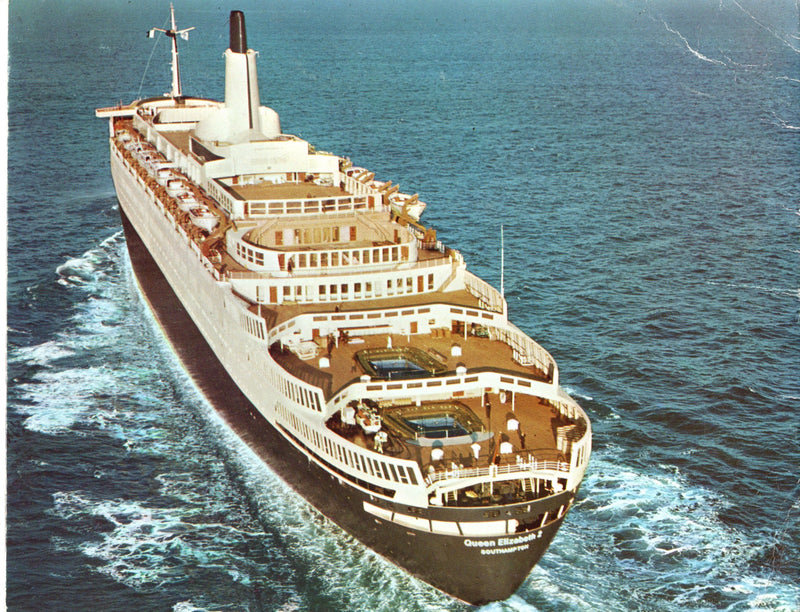 QE2: 1969 - Circa 1969 maiden voyages interiors booklet35.