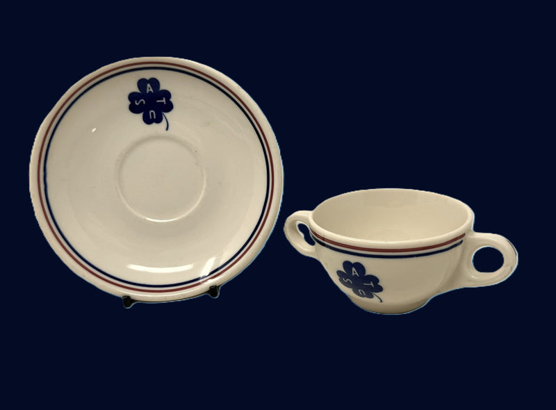 Various Ships - Rare 7-piece U.S.A.T. china set from 1941-42