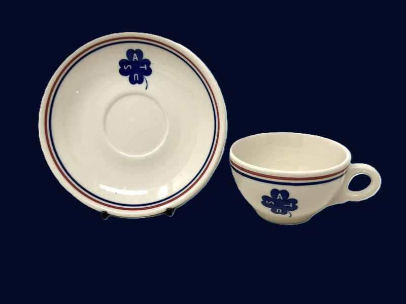Various Ships - Rare 7-piece U.S.A.T. china set from 1941-42