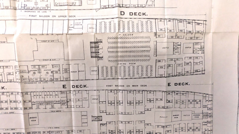 KAISAR-I-HIND: 1914 - First & Second class deck plans from 1931