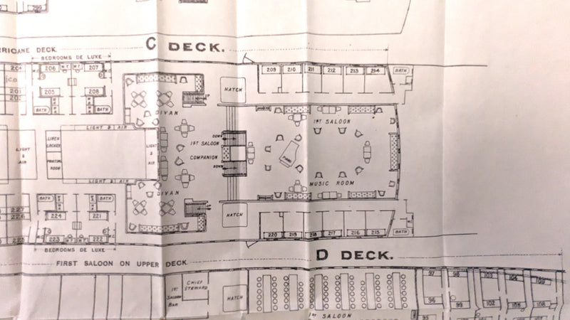 KAISAR-I-HIND: 1914 - First & Second class deck plans from 1931