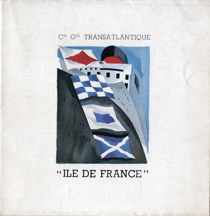 ILE DE FRANCE: 1927 - 1949 reentry to service tour brochure