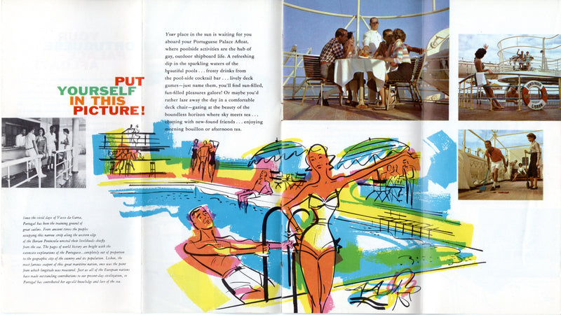 SANTA MARIA & VERA CRUZ- Color interiors brochure from 1957