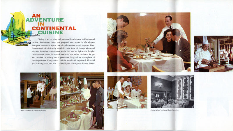 SANTA MARIA & VERA CRUZ- Color interiors brochure from 1957