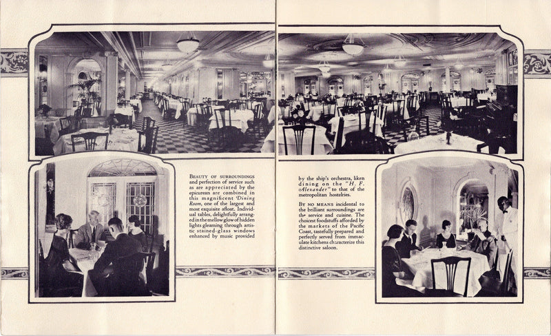 H.F. ALEXANDER: 1915 - 1922 Interiors brochure for "Galloping Ghost"