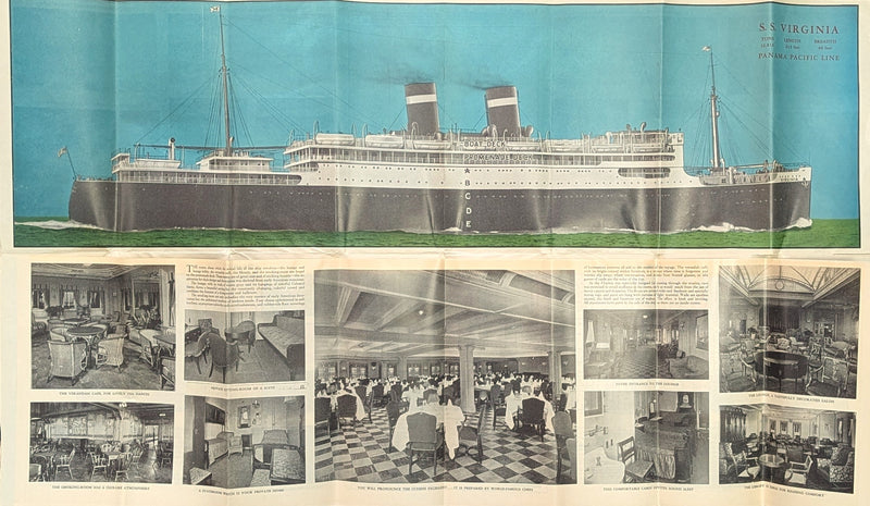 VIRGINIA: 1928 - Deluxe deck plan w/ interiors from '29