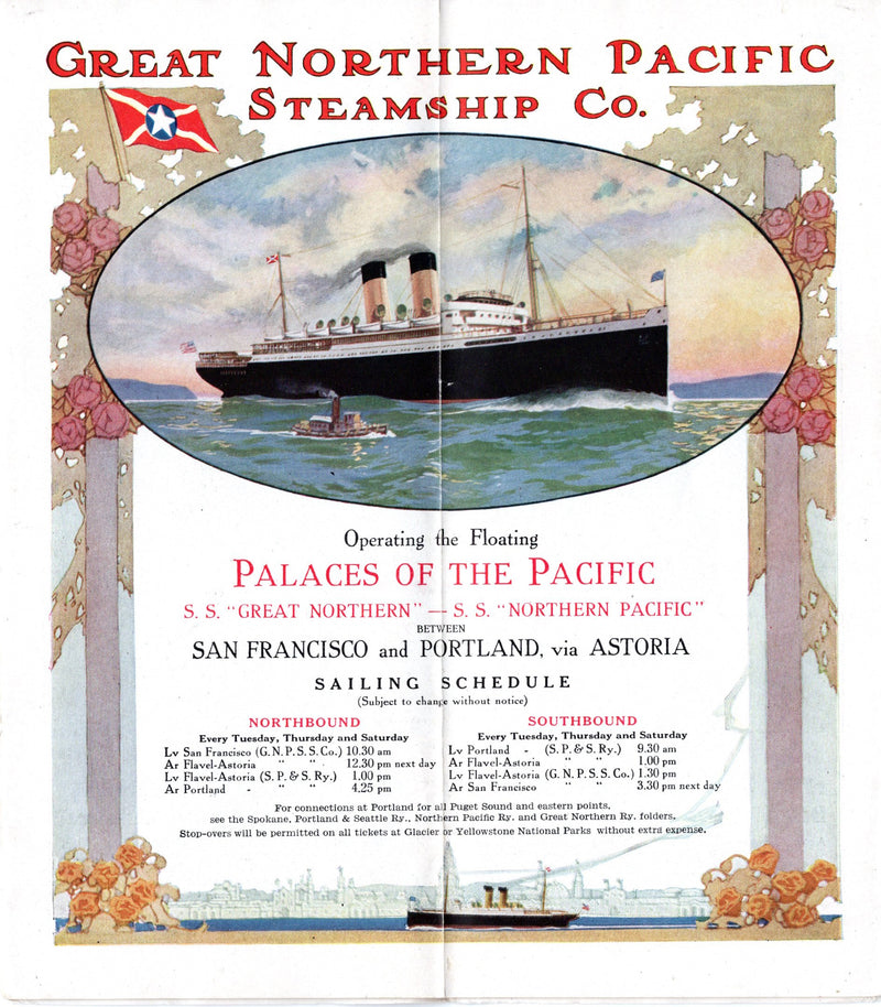 GREAT NORTHERN & NORTHERN PACIFIC: 1915 - Deluxe 1915 brochure w/ plans & pics