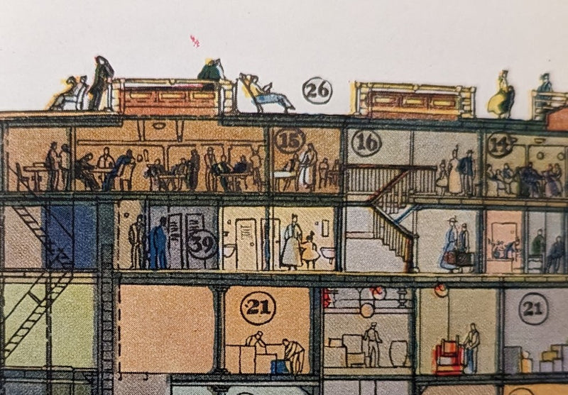 GREAT NORTHERN: 1915 - Brochure w/ amazing 32" color ship cutaway