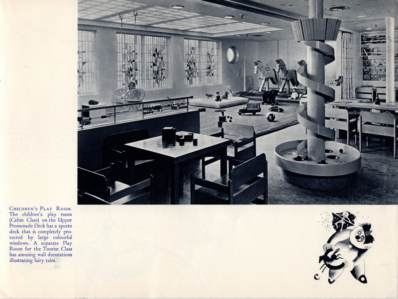 NIEUW AMSTERDAM: 1938 - Deluxe interiors brochure from 1938
