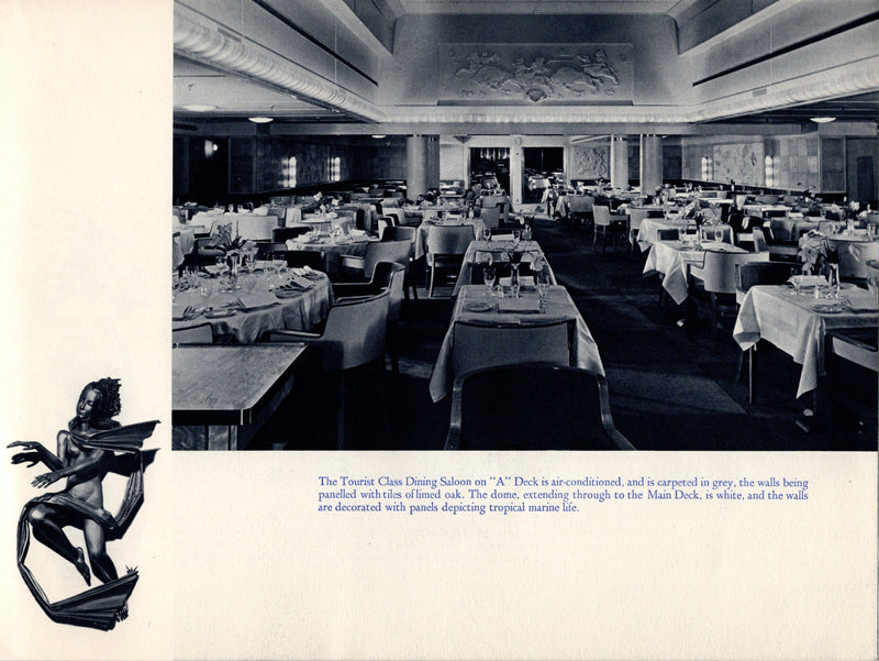 NIEUW AMSTERDAM: 1938 - Deluxe interiors brochure from 1938