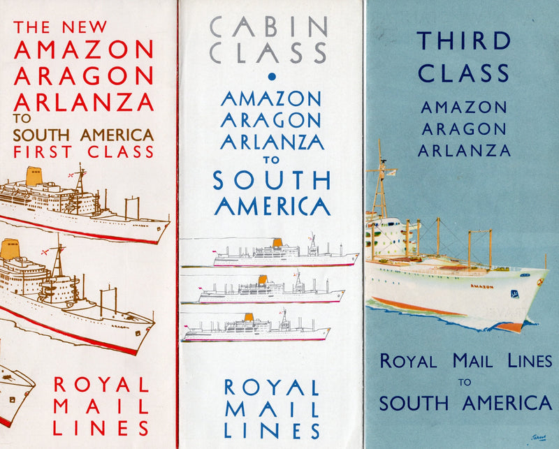 AMAZON, ARAGON & ARALANZA: 1960 - 3 interiors brochures