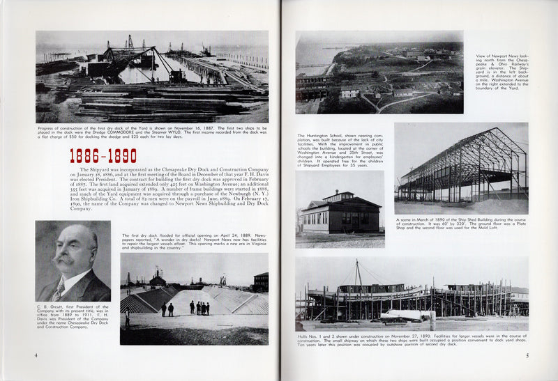 Various Ships - 1961  Newport News "Three Generations of Shipbuilding"