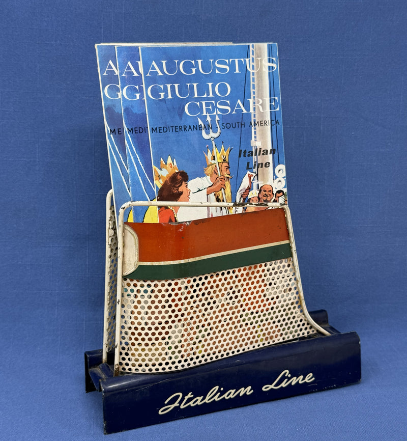 LEONARDO DA VINCI: 1960 - Brochure rack in shape of funnel