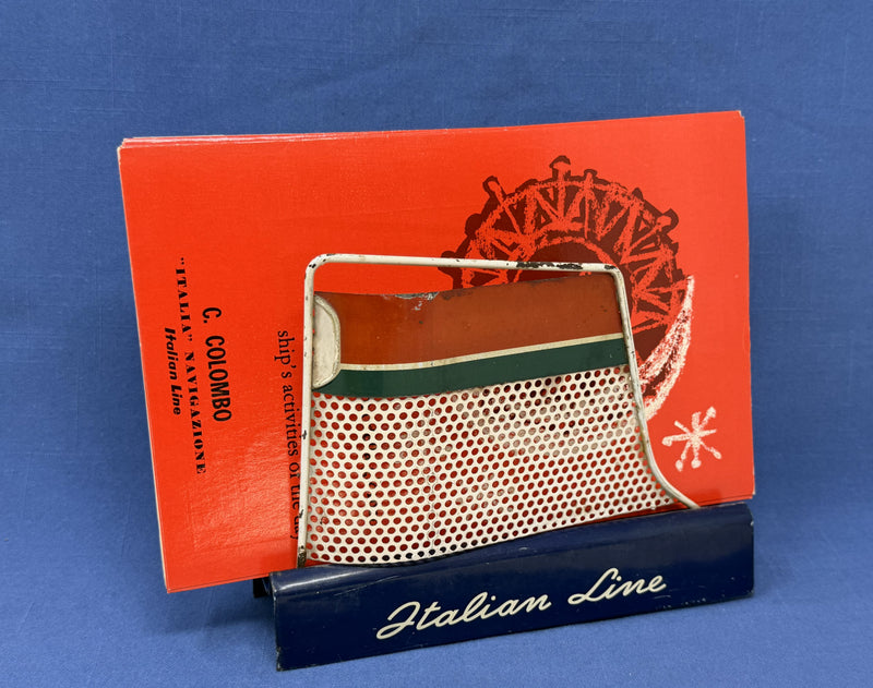 LEONARDO DA VINCI: 1960 - Brochure rack in shape of funnel