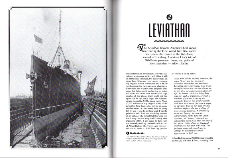 BERENGARIA, LEVIATHAN & MAJESTIC - "Classic Ocean Liners Vol. 1" by Braynard