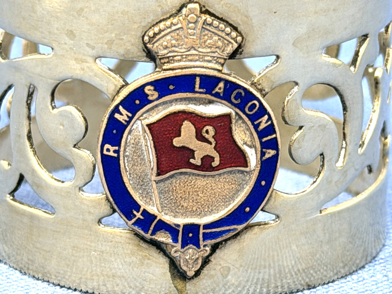 LACONIA: 1922 - Souvenir silverplated napkin ring