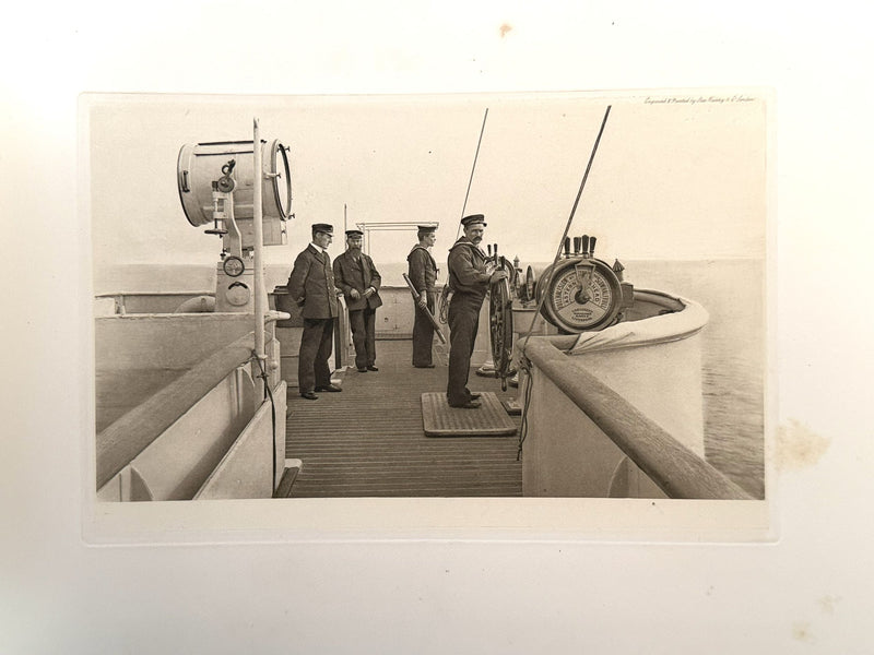TEUTONIC: 1889 - Important 1898 Ismay gift album to H. M. Stanley for Diamond Jubilee Naval Review