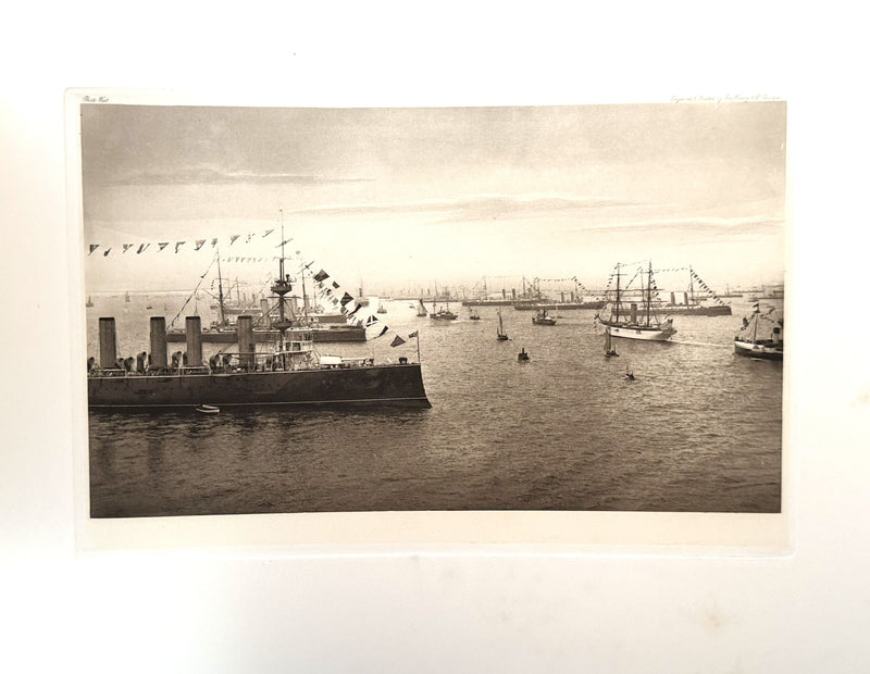 TEUTONIC: 1889 - Important 1898 Ismay gift album to H. M. Stanley for Diamond Jubilee Naval Review
