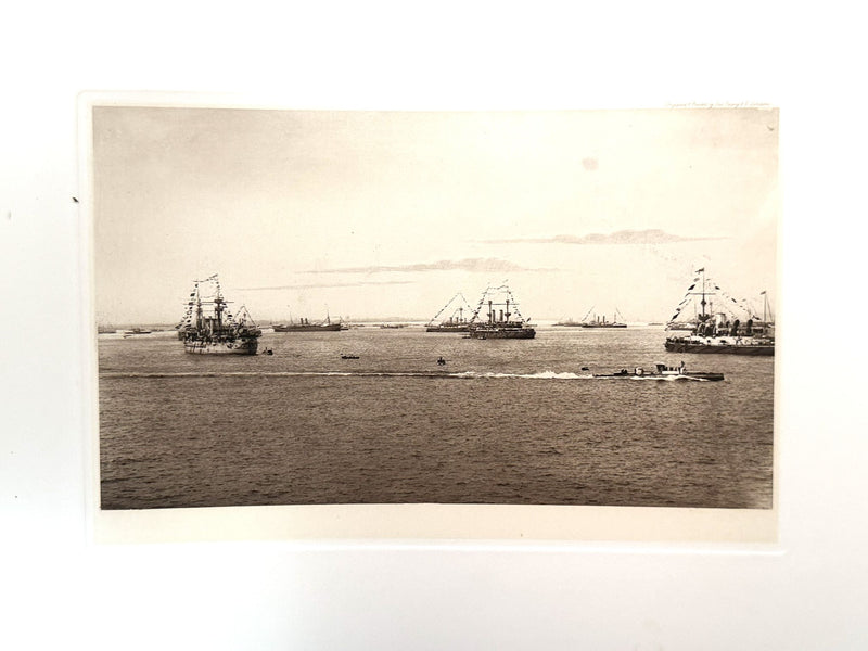 TEUTONIC: 1889 - Important 1898 Ismay gift album to H. M. Stanley for Diamond Jubilee Naval Review