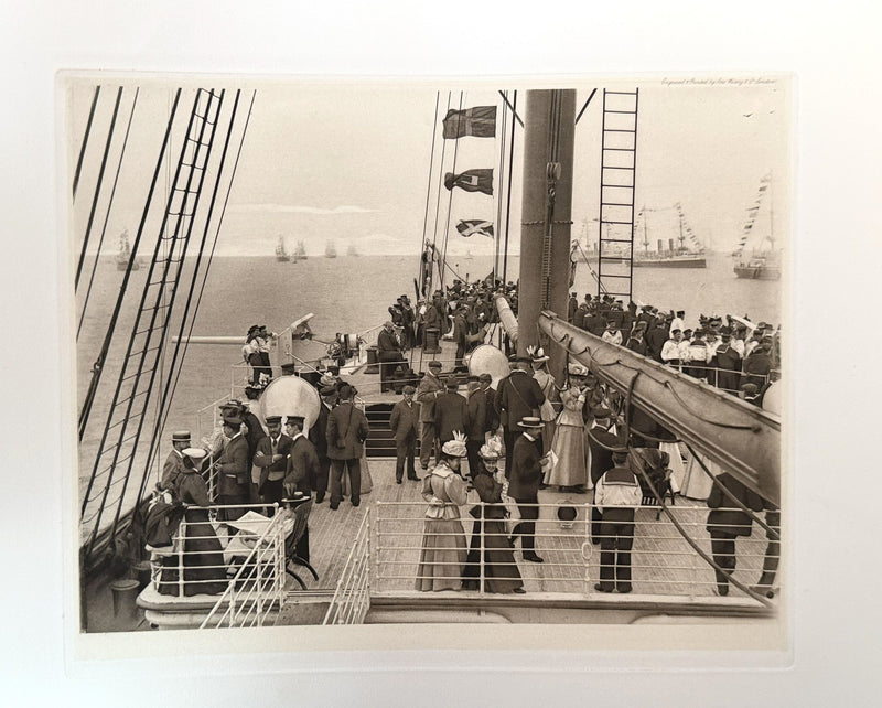 TEUTONIC: 1889 - Important 1898 Ismay gift album to H. M. Stanley for Diamond Jubilee Naval Review