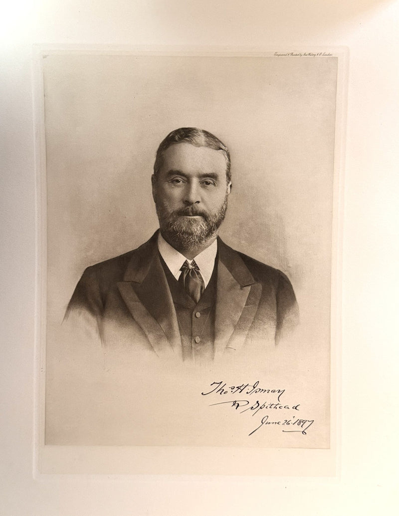 TEUTONIC: 1889 - Important 1898 Ismay gift album to H. M. Stanley for Diamond Jubilee Naval Review