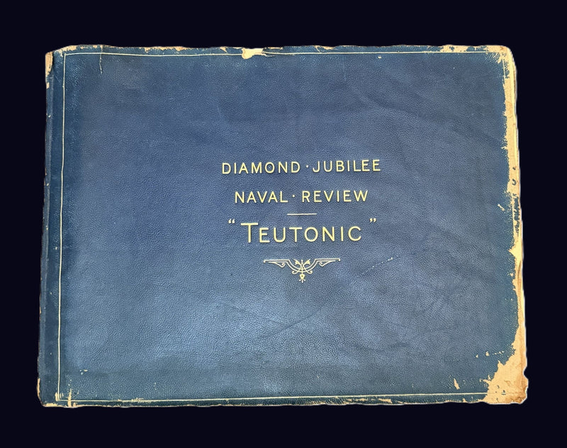 TEUTONIC: 1889 - Important 1898 Ismay gift album to H. M. Stanley for Diamond Jubilee Naval Review