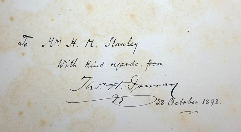 TEUTONIC: 1889 - Important 1898 Ismay gift album to H. M. Stanley for Diamond Jubilee Naval Review