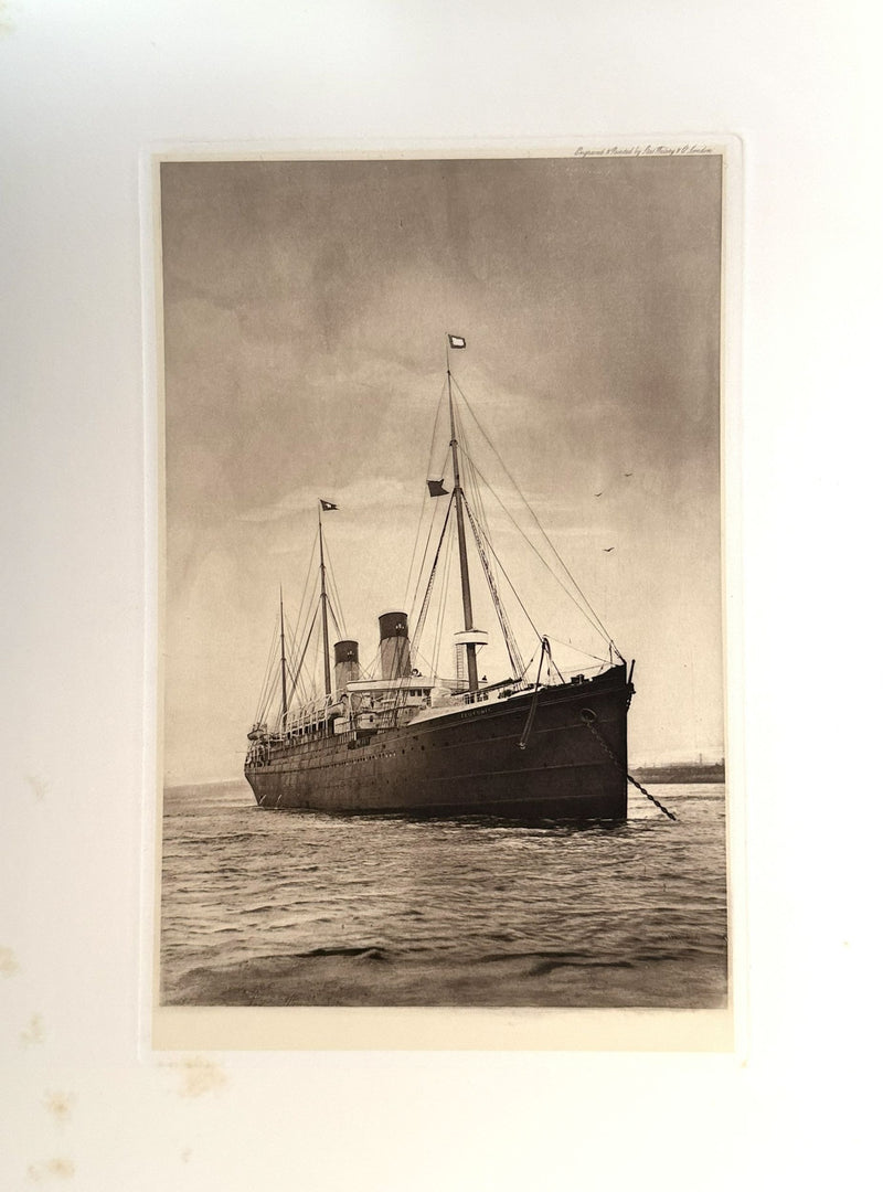 TEUTONIC: 1889 - Important 1898 Ismay gift album to H. M. Stanley for Diamond Jubilee Naval Review