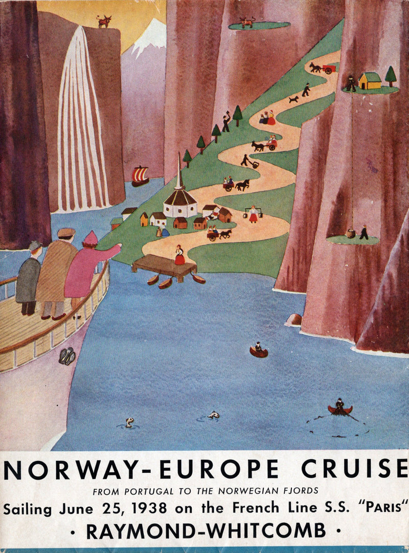 PARIS: 1921 - Large cruise brochure w/ deck plans & interiors