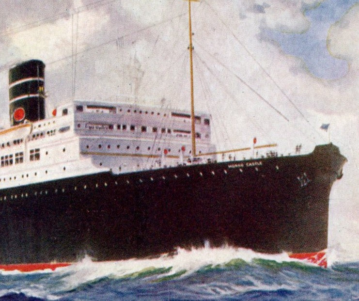 MORRO CASTLE: 1930 - Color portrait menu cover