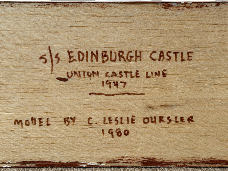 EDINBURGH CASTLE: 1948 - Custom-made model in 1:350th scale