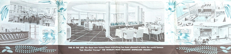 AFRICAN COMET Class - Deluxe 1941 intro brochure w/ iso plans for trio taken by war
