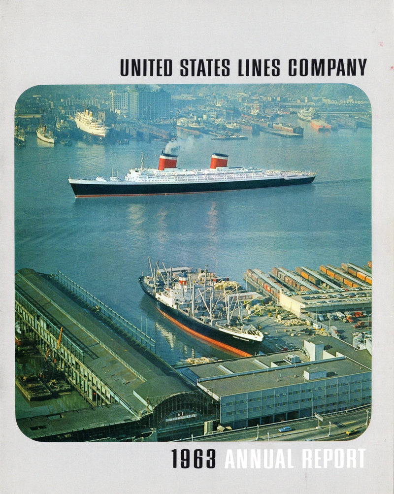 AMERICA & UNITED STATES - 17 United States Lines annual reports 1946-1967